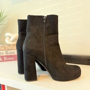 Black Suede Ankle Boots
